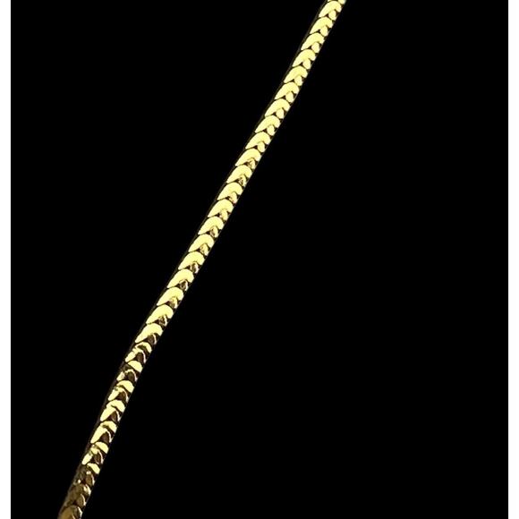 Monet Necklaces Lot 2 Gold Tone Shiny Flat Chains 16 And 20 Inch Signed - Picture 6 of 11